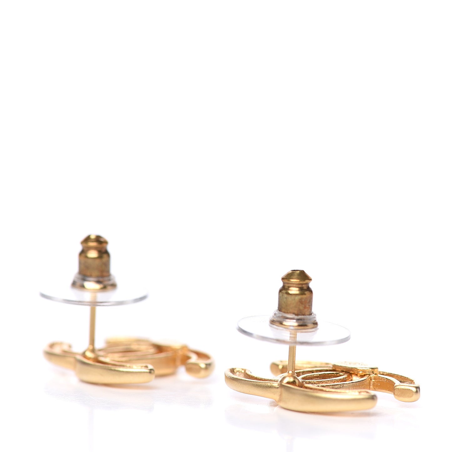 Metal CC Earrings Gold