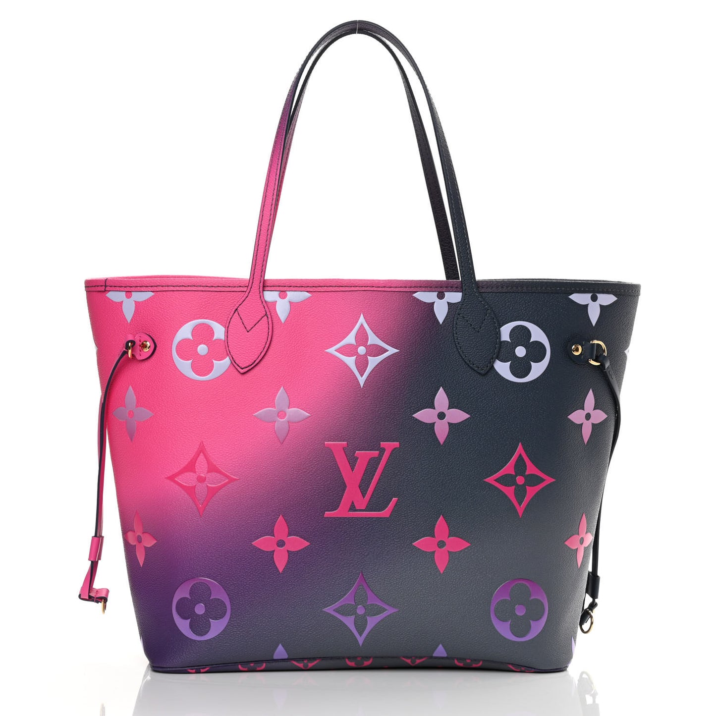 Monogram Giant Spring In The City Neverfull MM Midnight Fuchsia