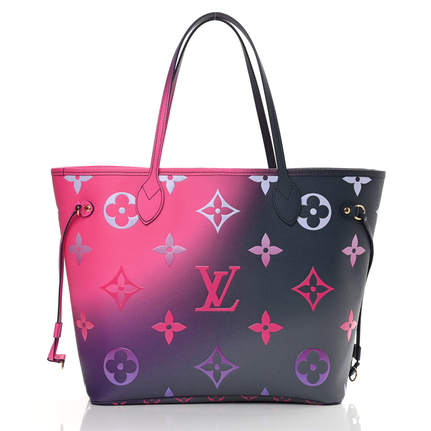 Louis Vuitton Monogram Giant Spring In The City Neverfull MM Midnight Fuchsia 3 of 10