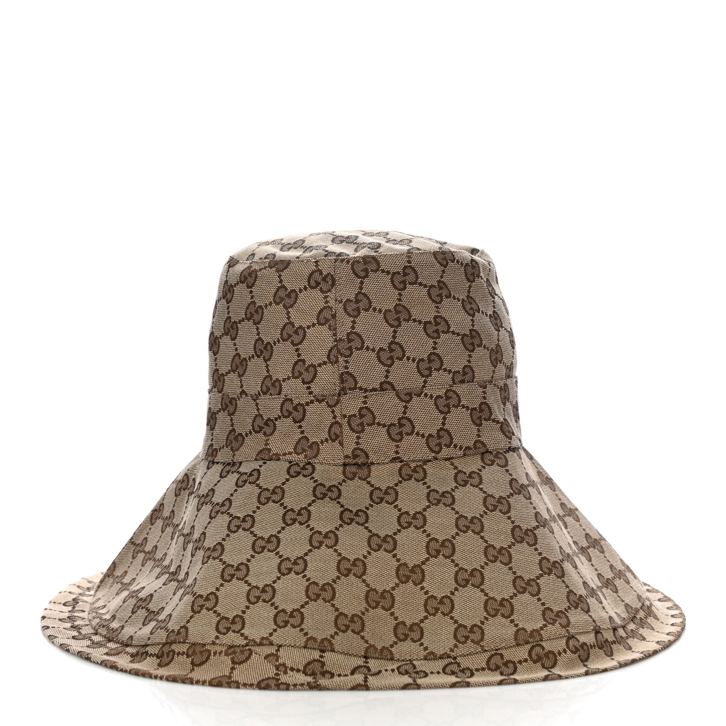 Monogram Wide Brim Hat L Beige