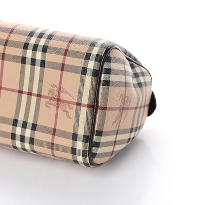 Burberry Haymarket Check Small Chester Bowling Bag Chocolate 7 of 8