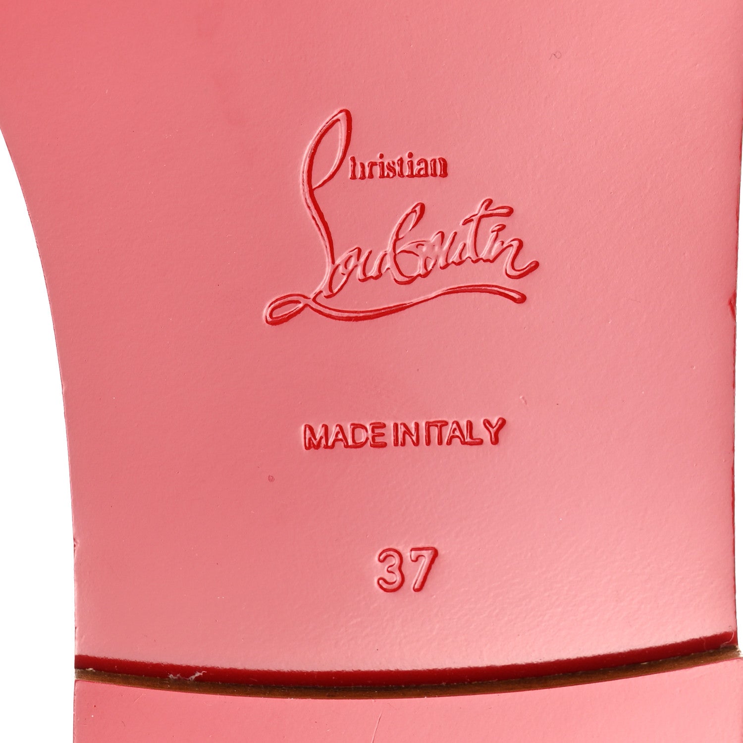 Christian Louboutin Calfskin Mule Flat Slides 37 Cuoio 6 of 9