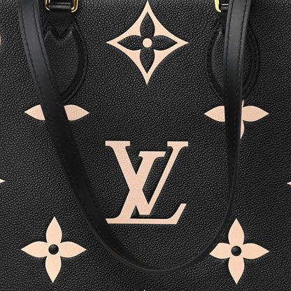 Louis Vuitton Empreinte Monogram Giant Onthego MM Black Beige 7 of 11