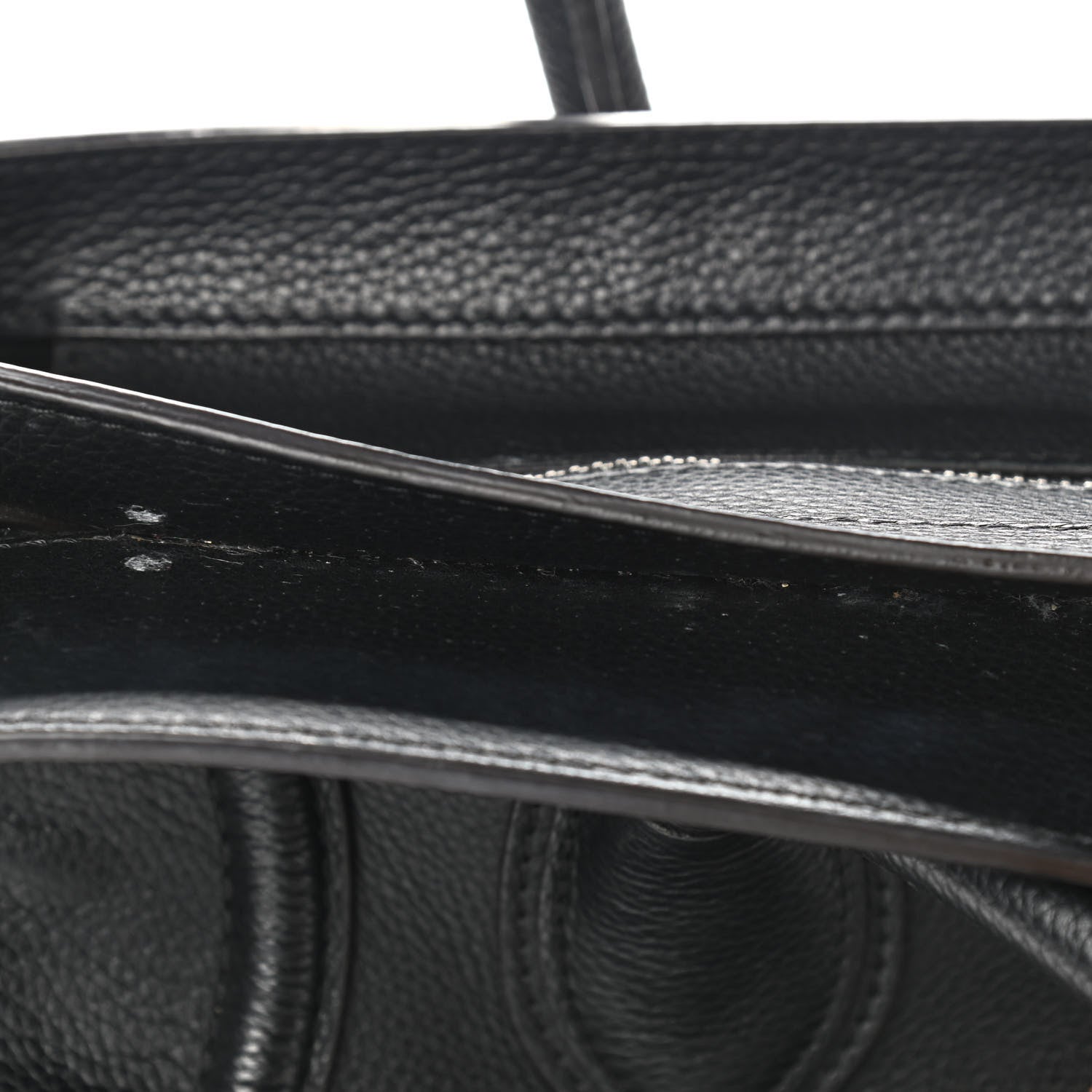 Celine Drummed Calfskin Mini Luggage Black 14 of 14