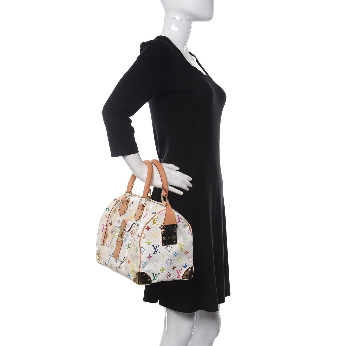 Monogram Multicolor Speedy 30 White