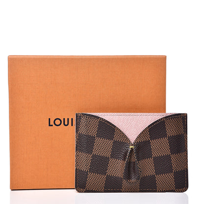 Louis Vuitton Damier Ebene Caissa Card Holder Rose Ballerine 9 of 9