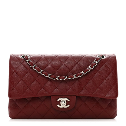 Chanel Caviar Quilted Medium Double Flap Burgundy 1 of 10