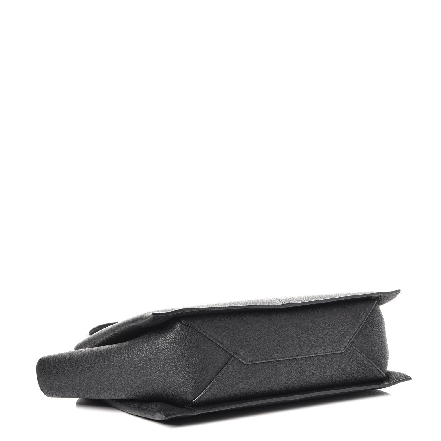 Celine Baby Grained Calfskin Tri-Fold Bag Black 4 of 9