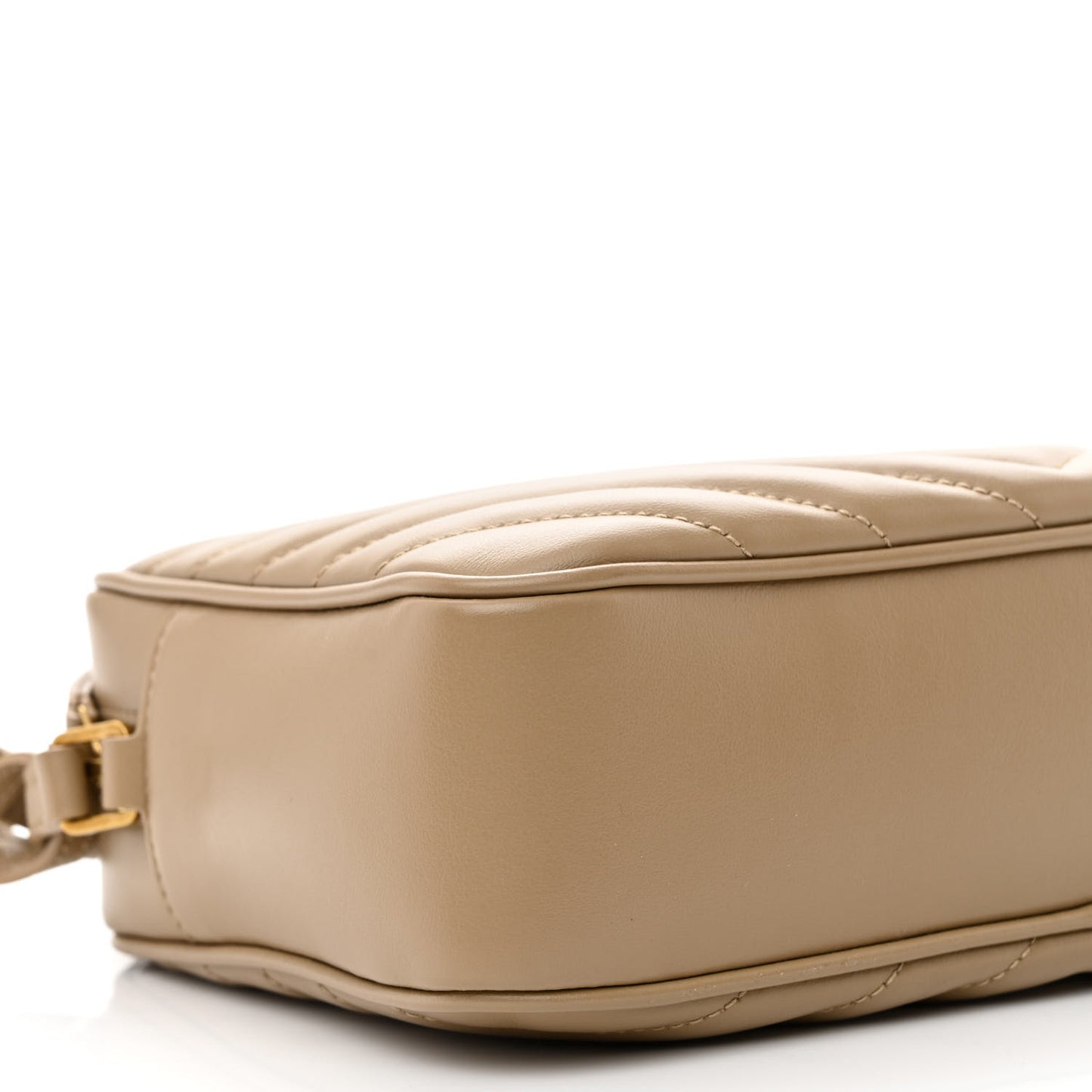 Calfskin Matelasse Monogram Lou Camera Bag Dark Latte