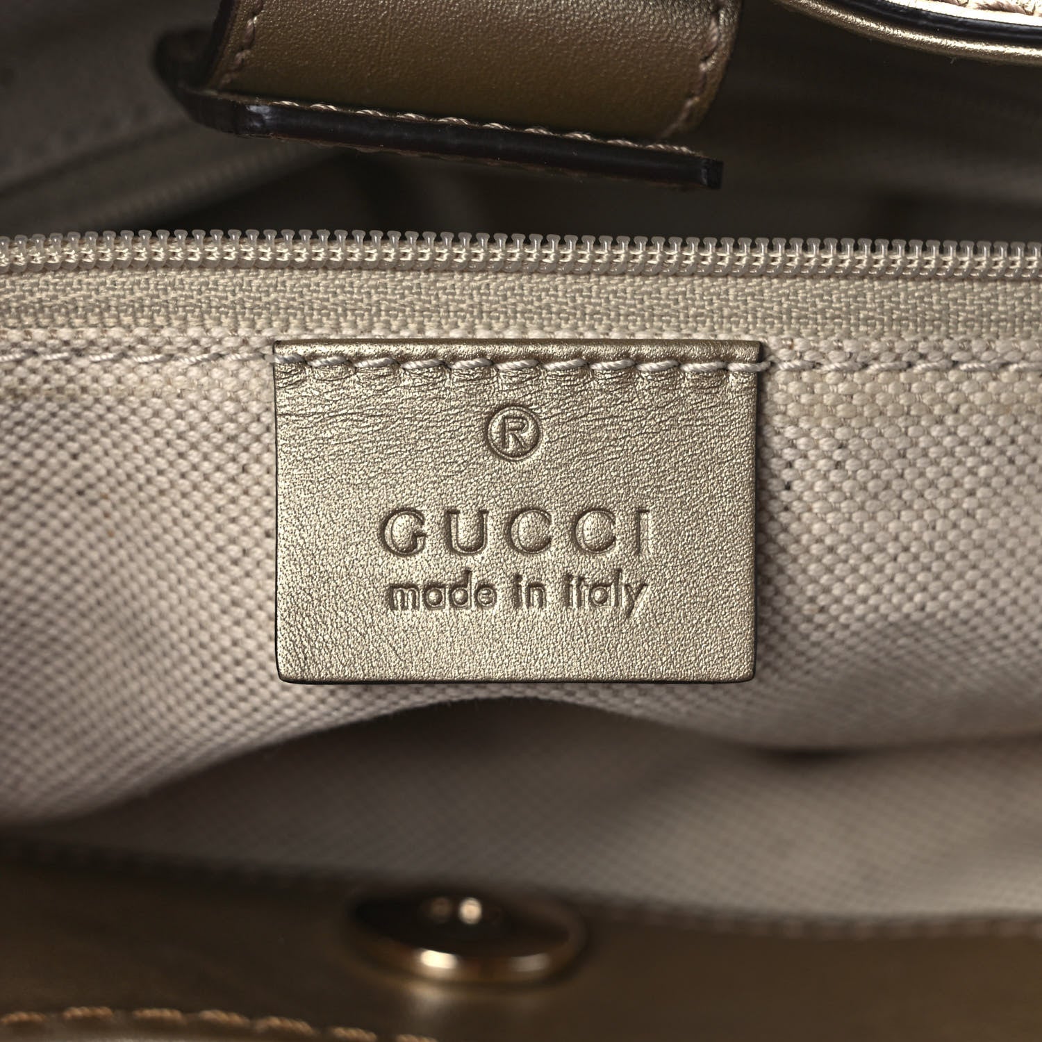 Gucci Monogram Medium Sukey Tote Champagne 6 of 9