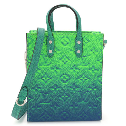 Louis Vuitton Taurillon Illusion Sac Plat XS Bleu Vert 1 of 10