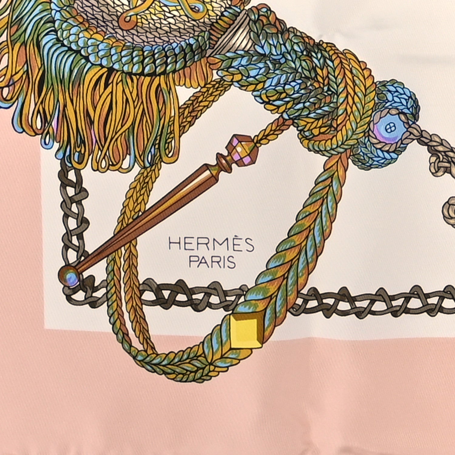 Hermes Silk Le Timbalier Scarf 90 5 of 8