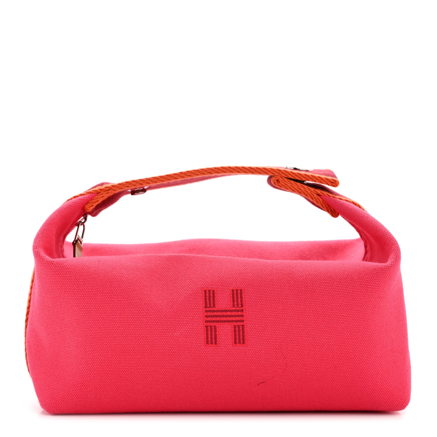 Hermes Canvas Small Bride-A-Brac Pouch Hibiscus 1 of 7