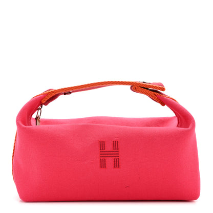Hermes Canvas Small Bride-A-Brac Pouch Hibiscus 1 of 7