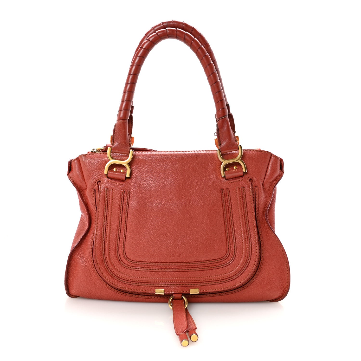 Chloe Calfskin Large Marcie Satchel Maple Leaf 1 of 9