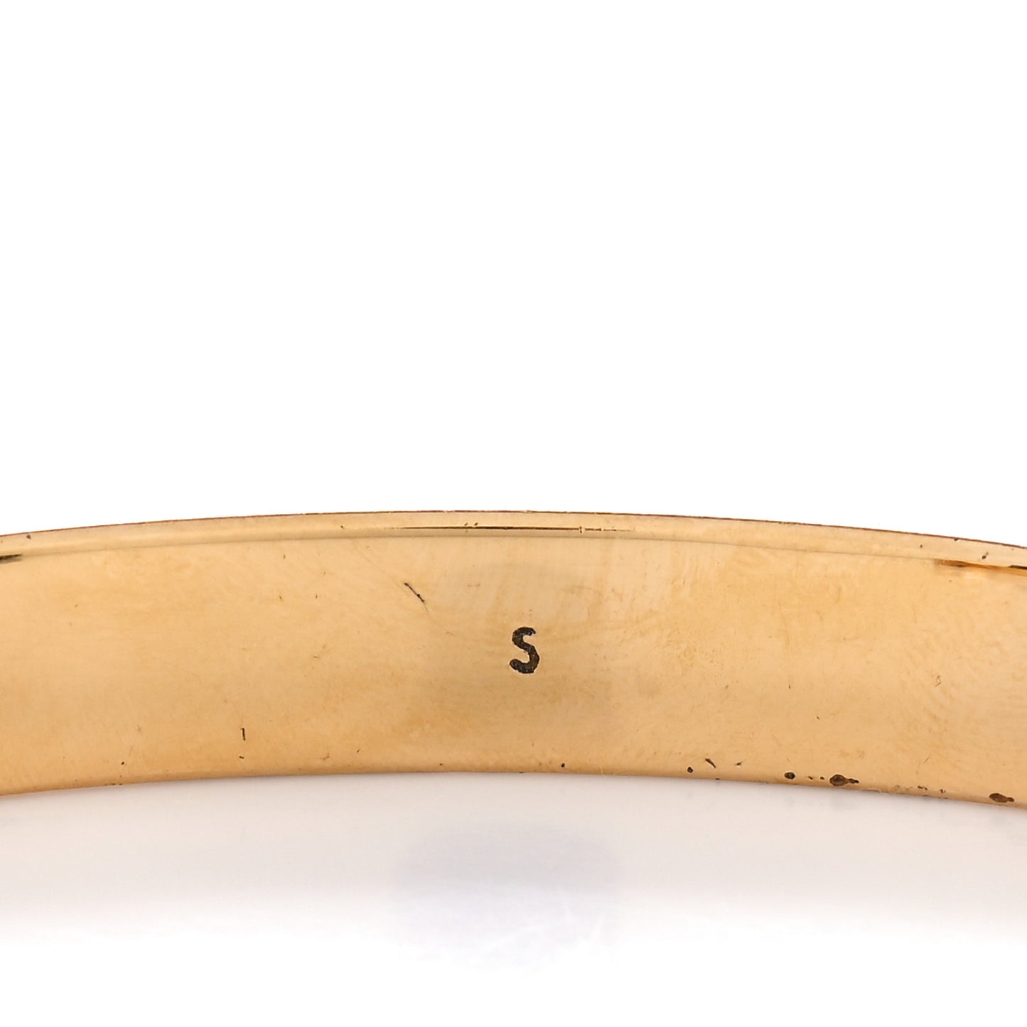 Brass Monogram Nanogram Cuff S Gold