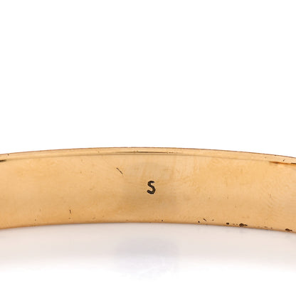 Louis Vuitton Brass Monogram Nanogram Cuff S Gold 6 of 8