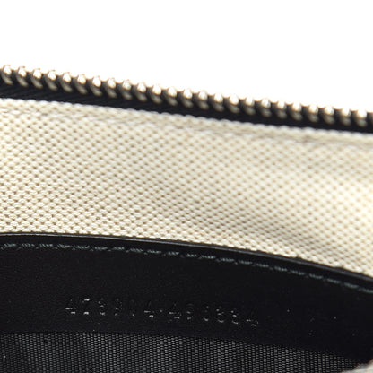 Gucci GG Supreme Monogram Wolf Zip Wristlet Pouch Beige 8 of 9