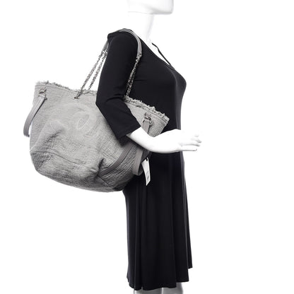 Chanel Canvas Small Double Face Tote Gray 2 of 10