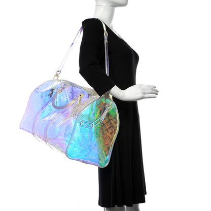 Louis Vuitton PVC Monogram Keepall Bandouliere 50 Iridescent Prism 2 of 7