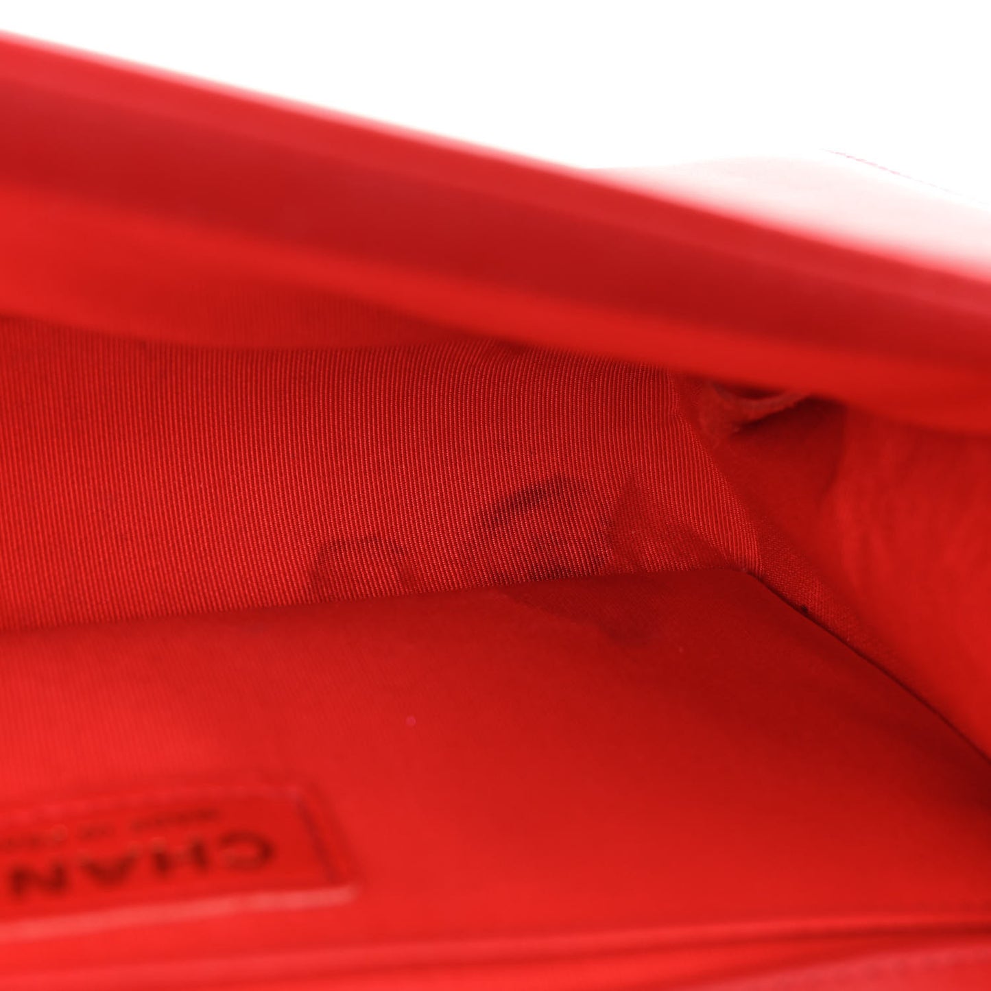 Lambskin Quilted Medium Boy Flap Red