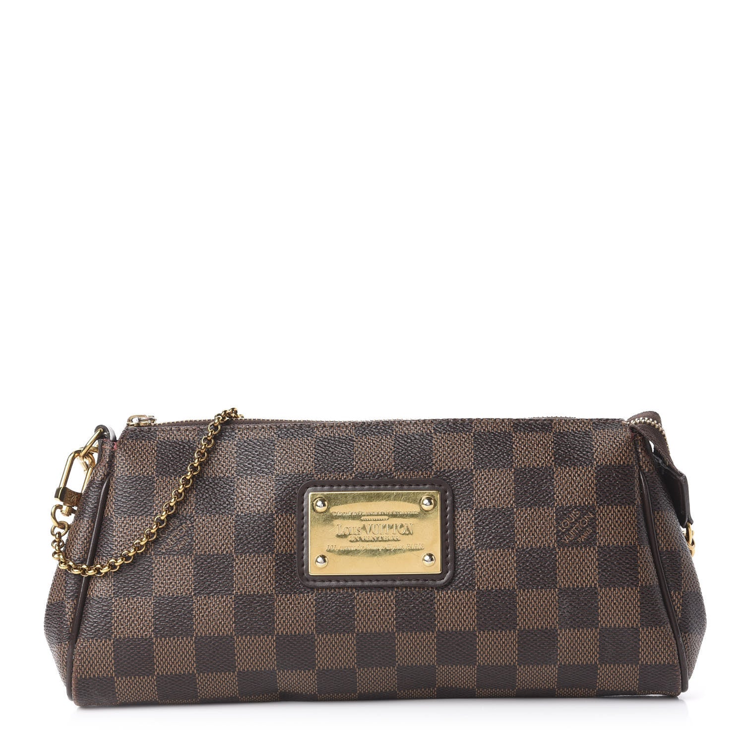 Louis Vuitton Damier Ebene Eva Clutch 1 of 12