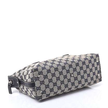 Gucci GG Monogram Web Pop Tote Navy 3 of 9