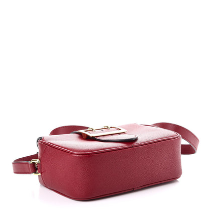 Burberry Soft Grain Calfskin Small Buckle Zip Bag Parade Red 4 of 12