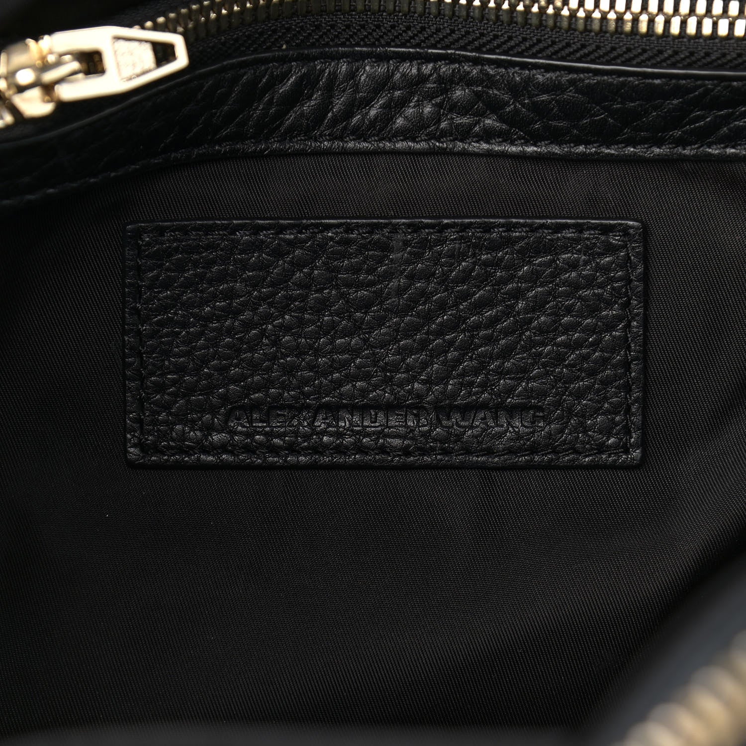 Alexander Wang Pebbled Lambskin Rockie Black Pale Gold Hardware 6 of 9