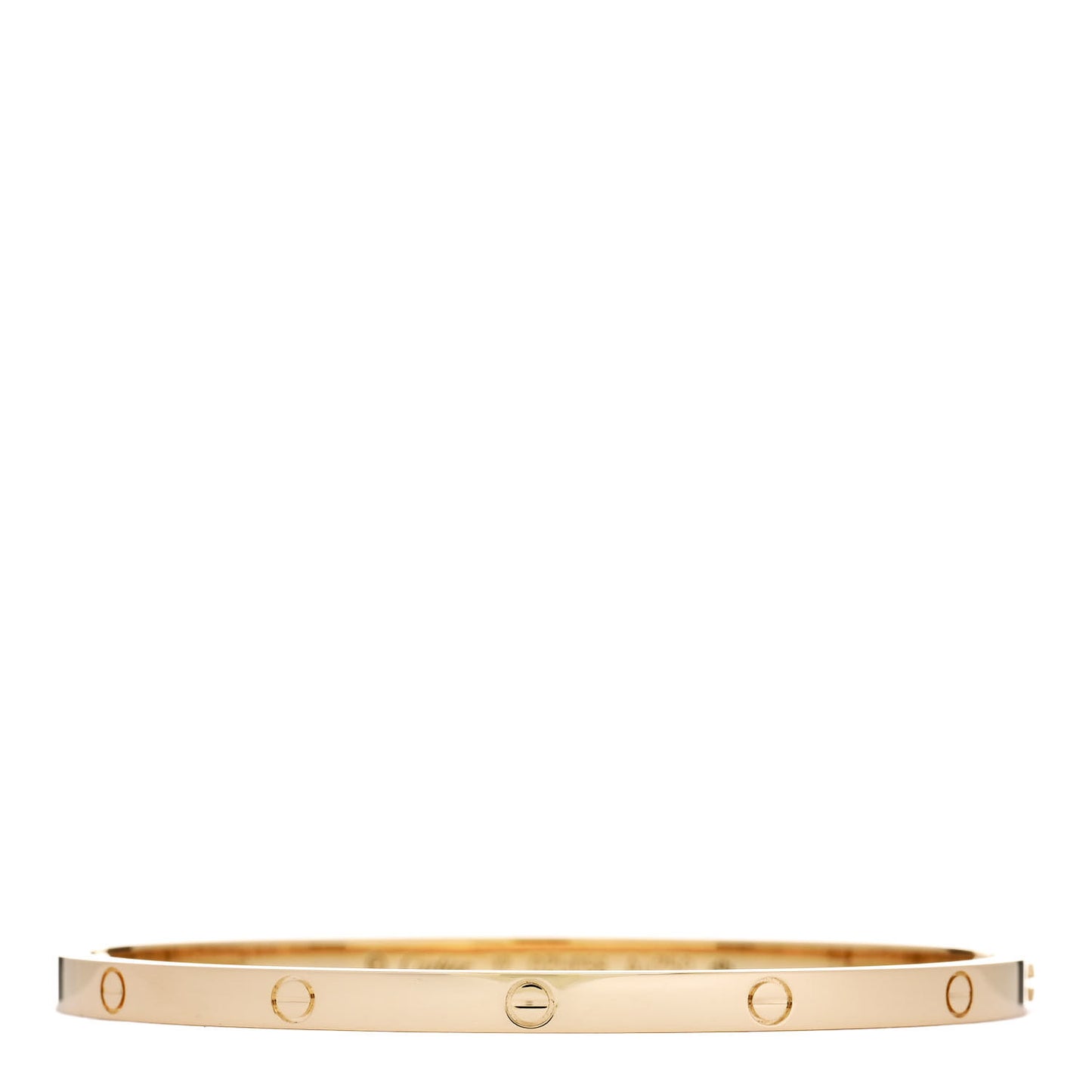 18K Yellow Gold Small LOVE Bracelet 17