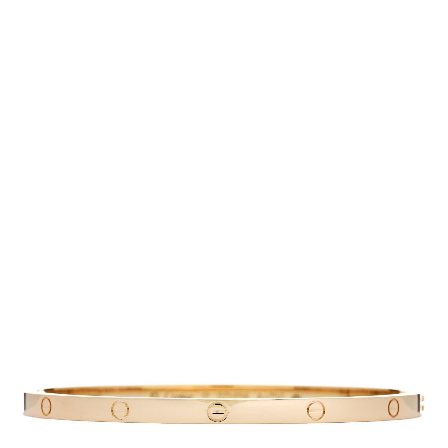 Cartier 18K Yellow Gold Small LOVE Bracelet 17 1 of 8
