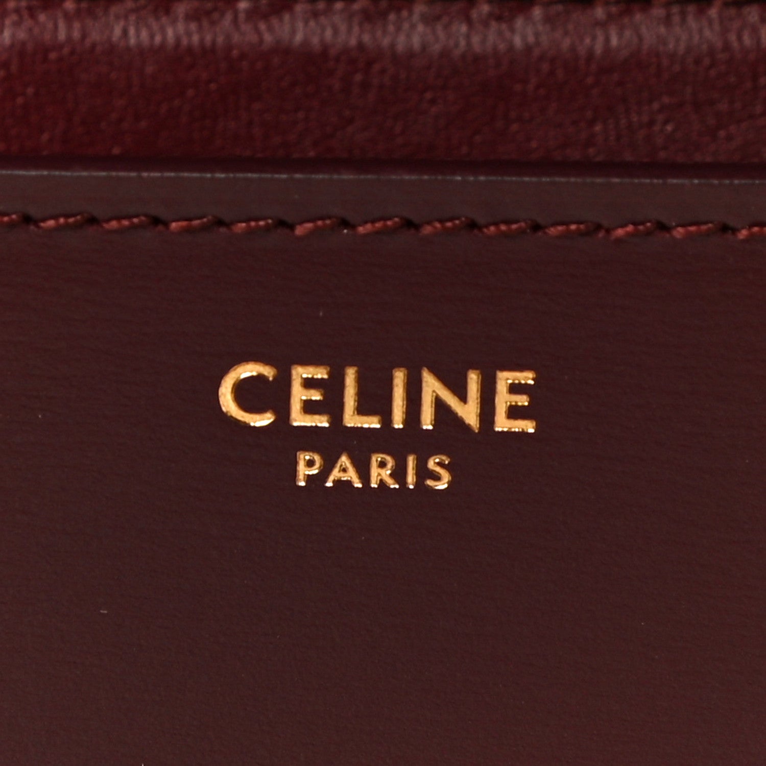 Celine Box Calfskin Teen Classic Box Flap Bag Burgundy 7 of 10