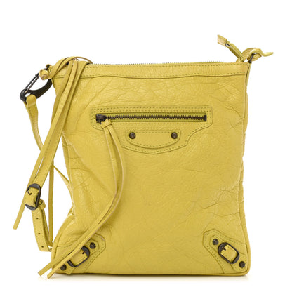 Balenciaga Agneau Classic Hardware Flat Crossbody Jaune Poussin 3 of 11