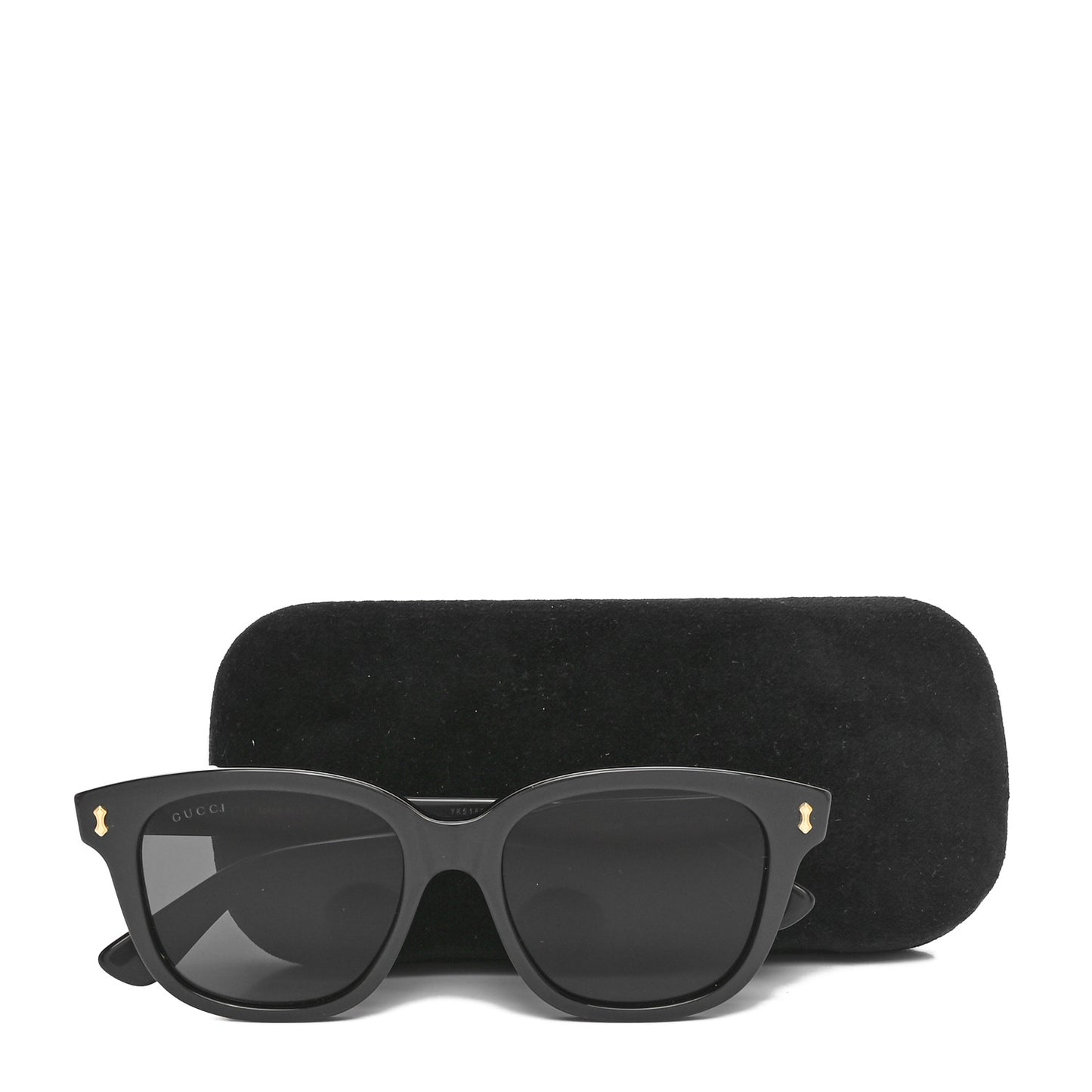 Acetate Square Frame Sunglasses GG1264S Black