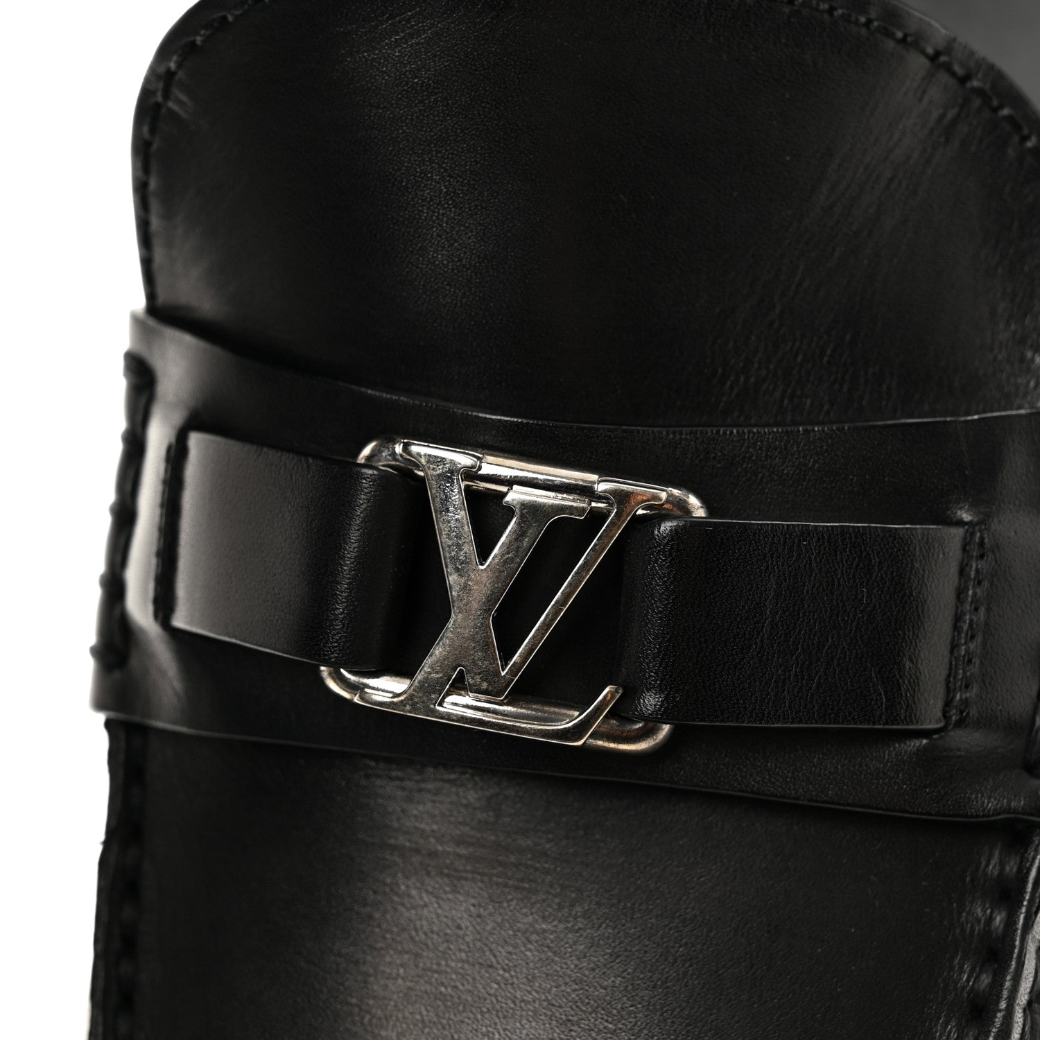 Louis Vuitton Calfskin Mens Monte Carlo Shoe Moccasin Loafers 9 Black 10 of 11
