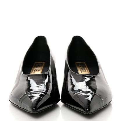 Chanel Patent Pumps 36.5 Black 2 of 9