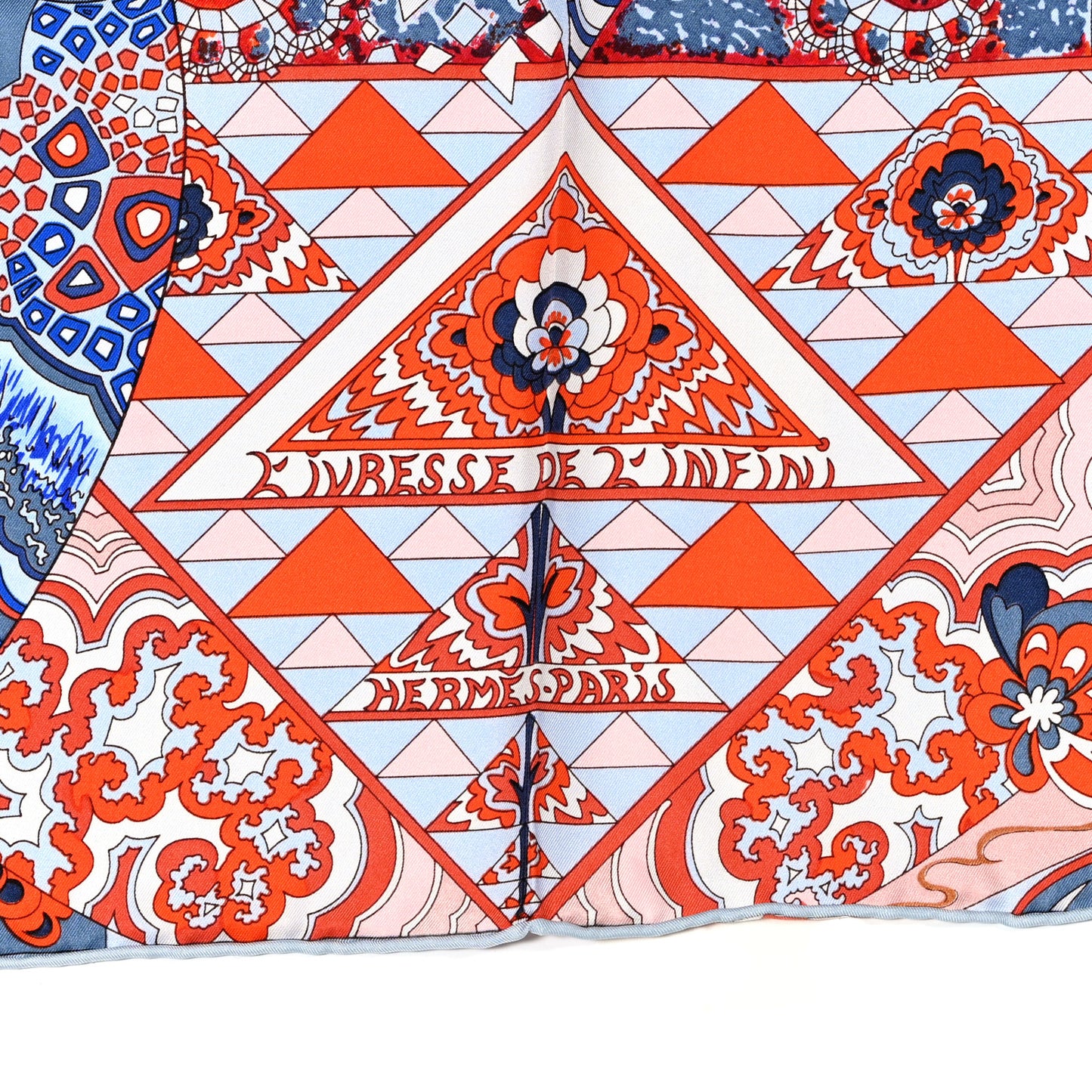 Silk L’Ivresse de L’Infini Scarf 90 Bleu Capucine