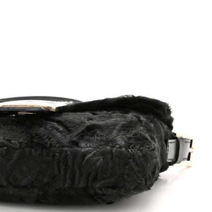 Fendi Persian Lamb Baguette Black 9 of 9