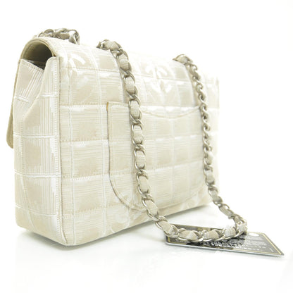 Chanel Nylon Travel Medium Flap Beige 3 of 9
