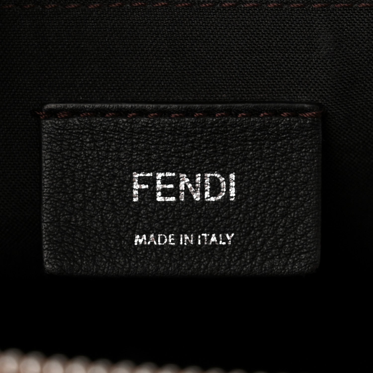 Fendi Vitello King Logo Embossed Medium By The Way Boston Bag Cuoio 7 of 13