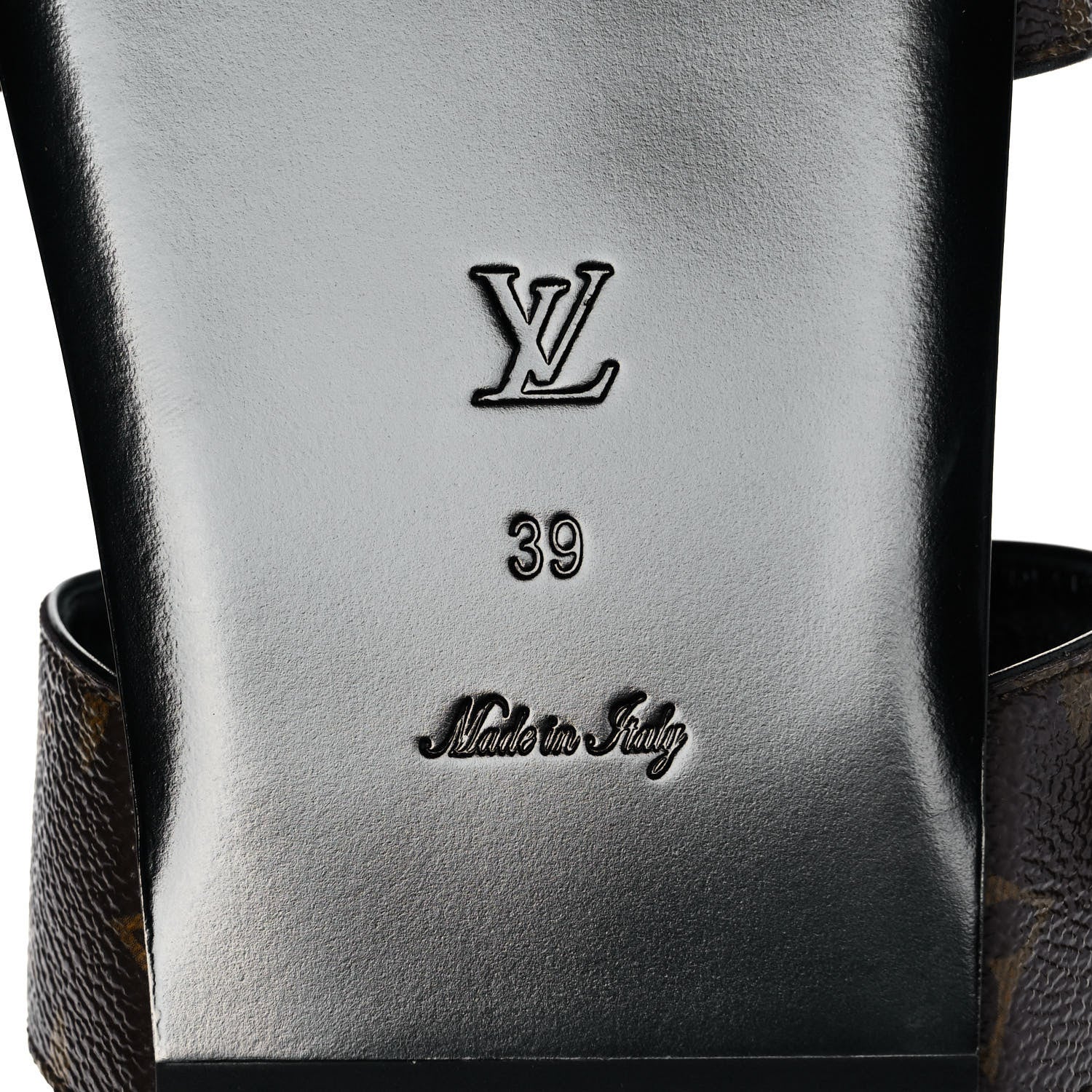 Louis Vuitton Monogram Bom Dia Mule Sandals 39 Black 6 of 9
