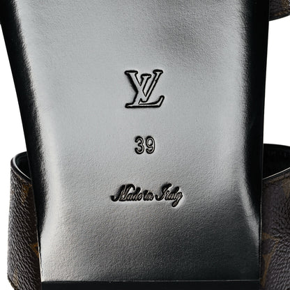 Louis Vuitton Monogram Bom Dia Mule Sandals 39 Black 6 of 9
