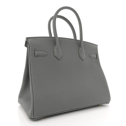 Hermes Togo Birkin 30 Vert Amande 3 of 11