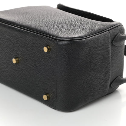Hermes Taurillon Clemence Matte Niloticus Crocodile Touch Lindy 26 Black 9 of 9