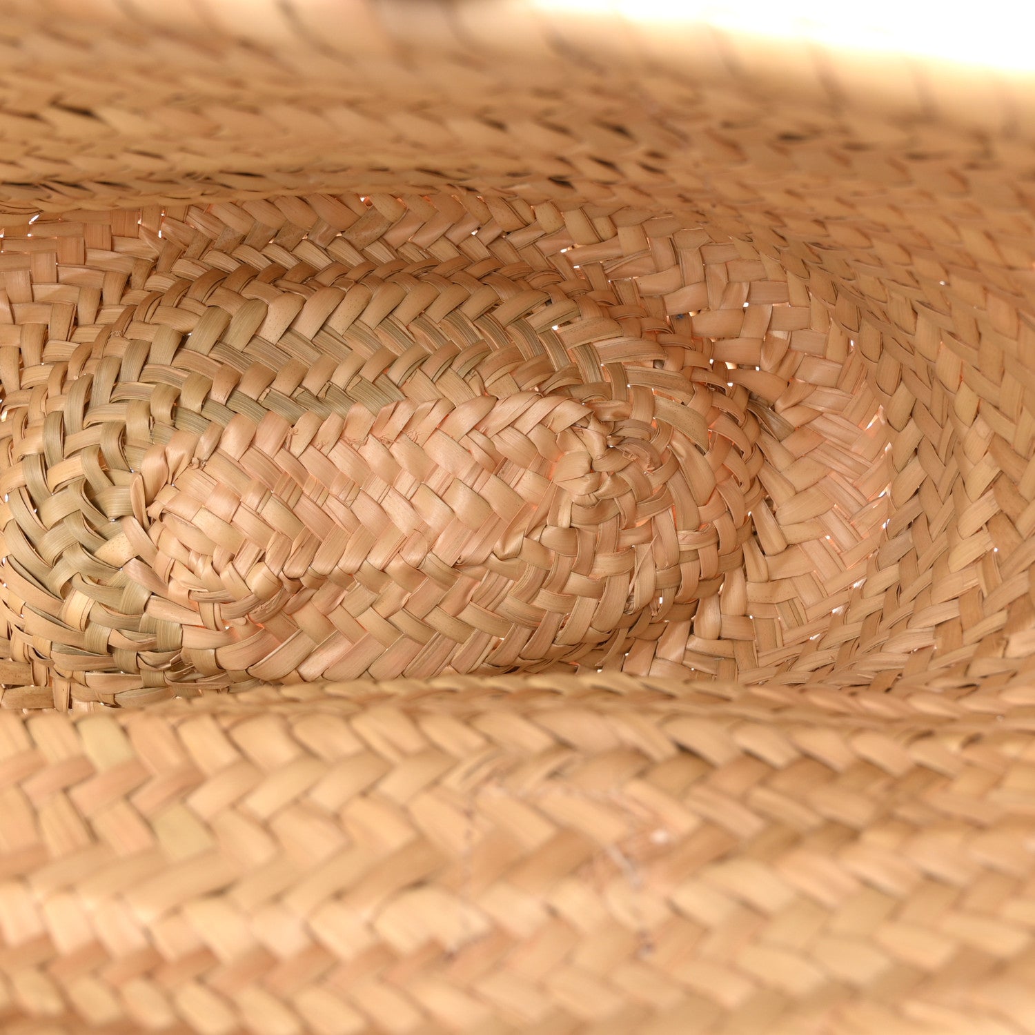 Chloe Raffia Small Grain Calfskin Medium Marcie Basket Tan 5 of 10
