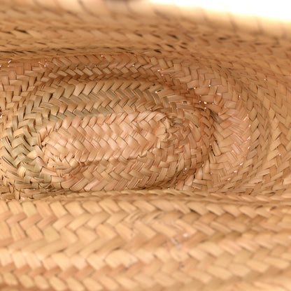 Chloe Raffia Small Grain Calfskin Medium Marcie Basket Tan 5 of 10