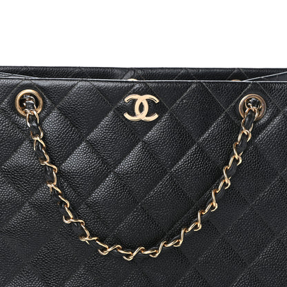 Chanel Caviar Quilted Shopper Tote Black 11 of 13