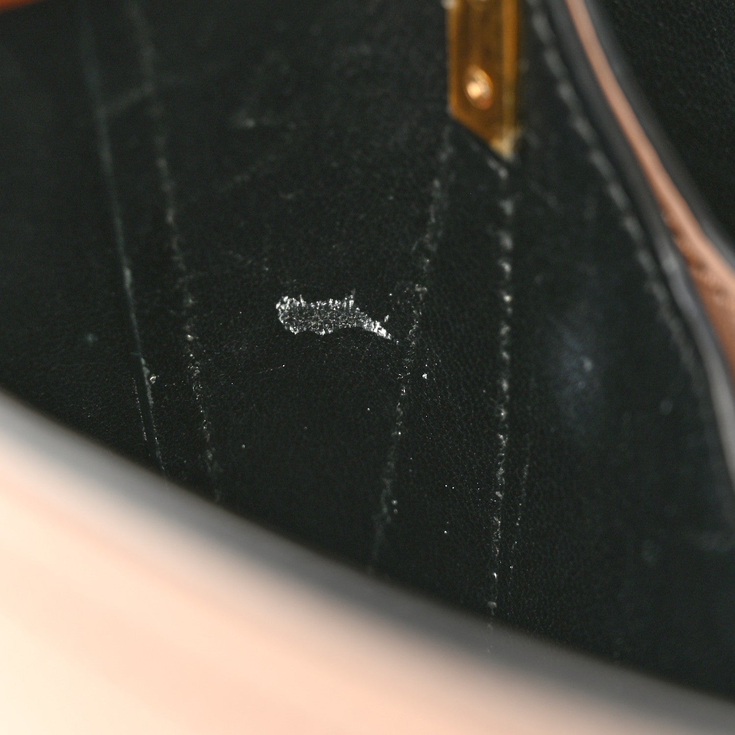 Prada Saffiano Cuir Calfskin Small Panier Bucket Bag Cipria Black 10 of 10
