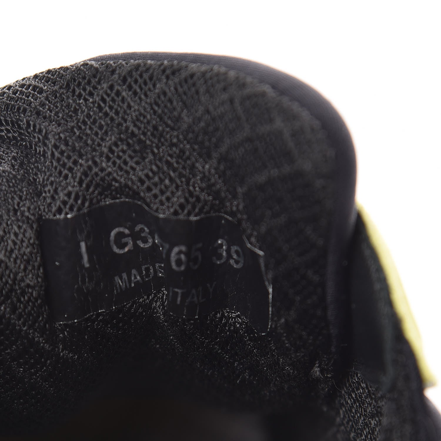 Chanel Lycra Fabric CC Sneakers 39 Yellow 8 of 8