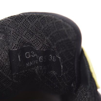 Chanel Lycra Fabric CC Sneakers 39 Yellow 8 of 8